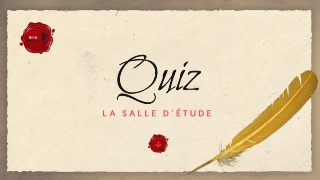 Quiz sur la salle d'étude