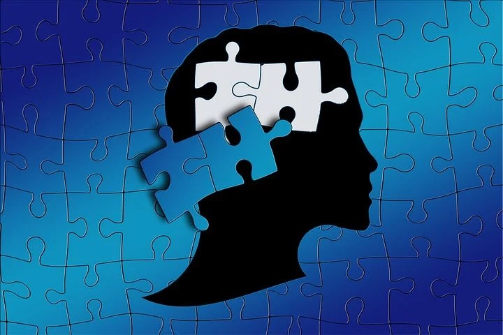 tête en forme de puzzle